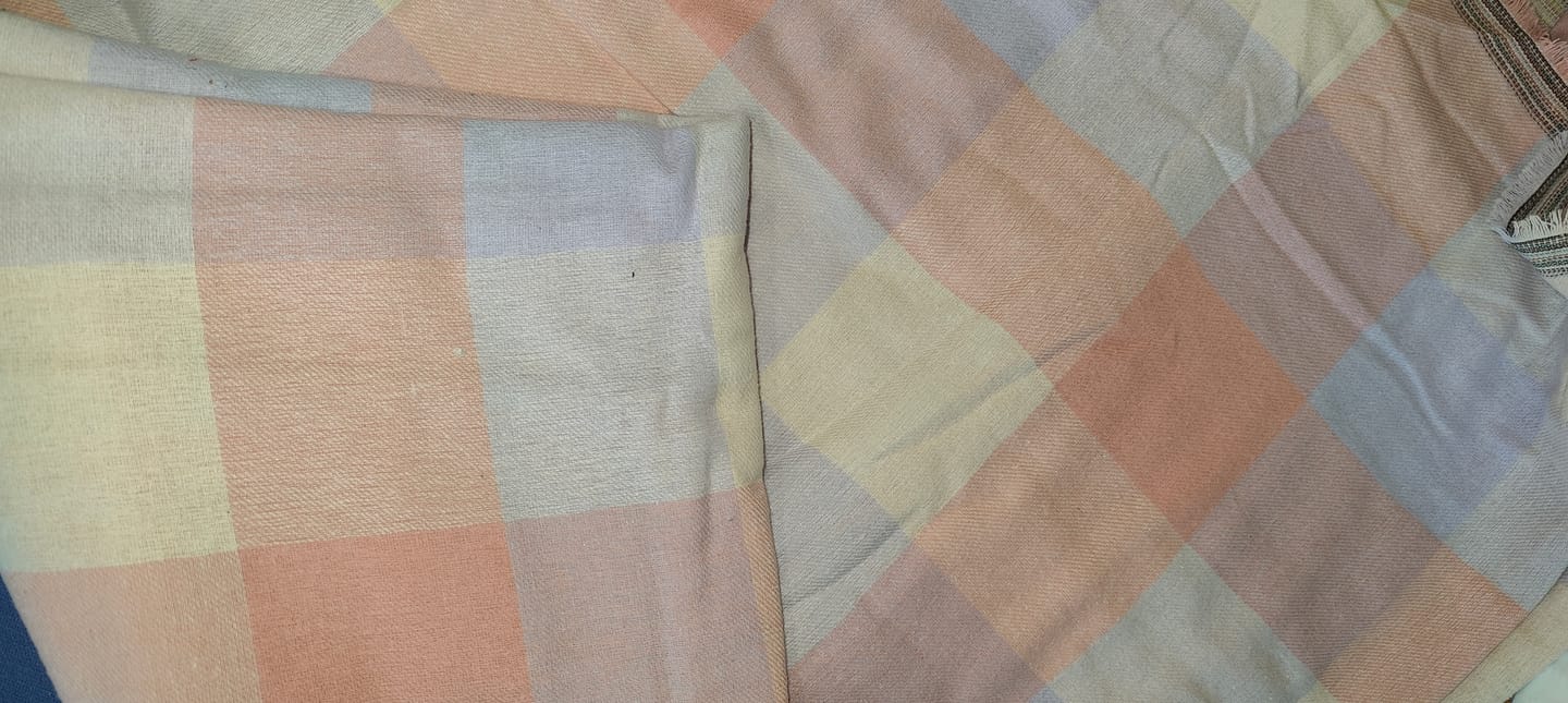 Customer photo review of Pastel Squares Brushed Cotton Fabric