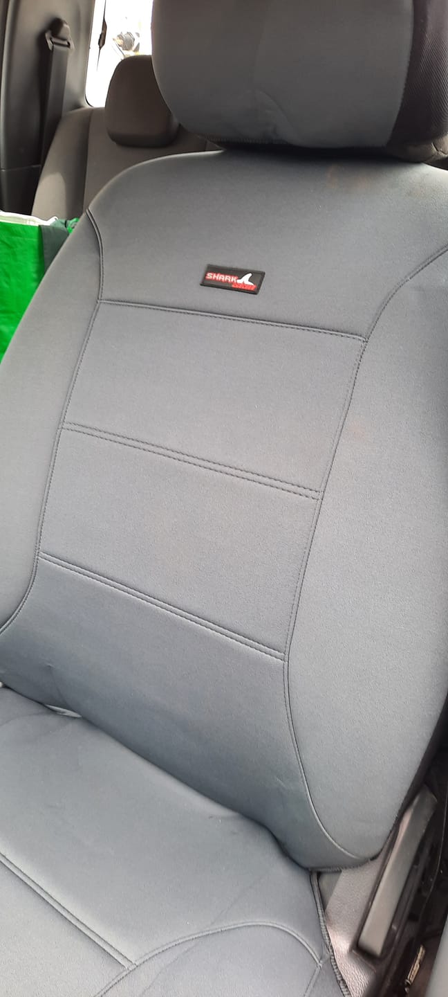 Customer photo review of Sharkskin Neoprene Universal Front Seat Covers - Charcoal