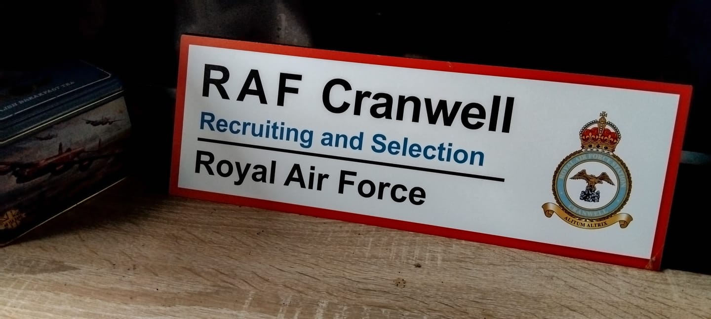 Customer photo review of RAF Station Wall Sign