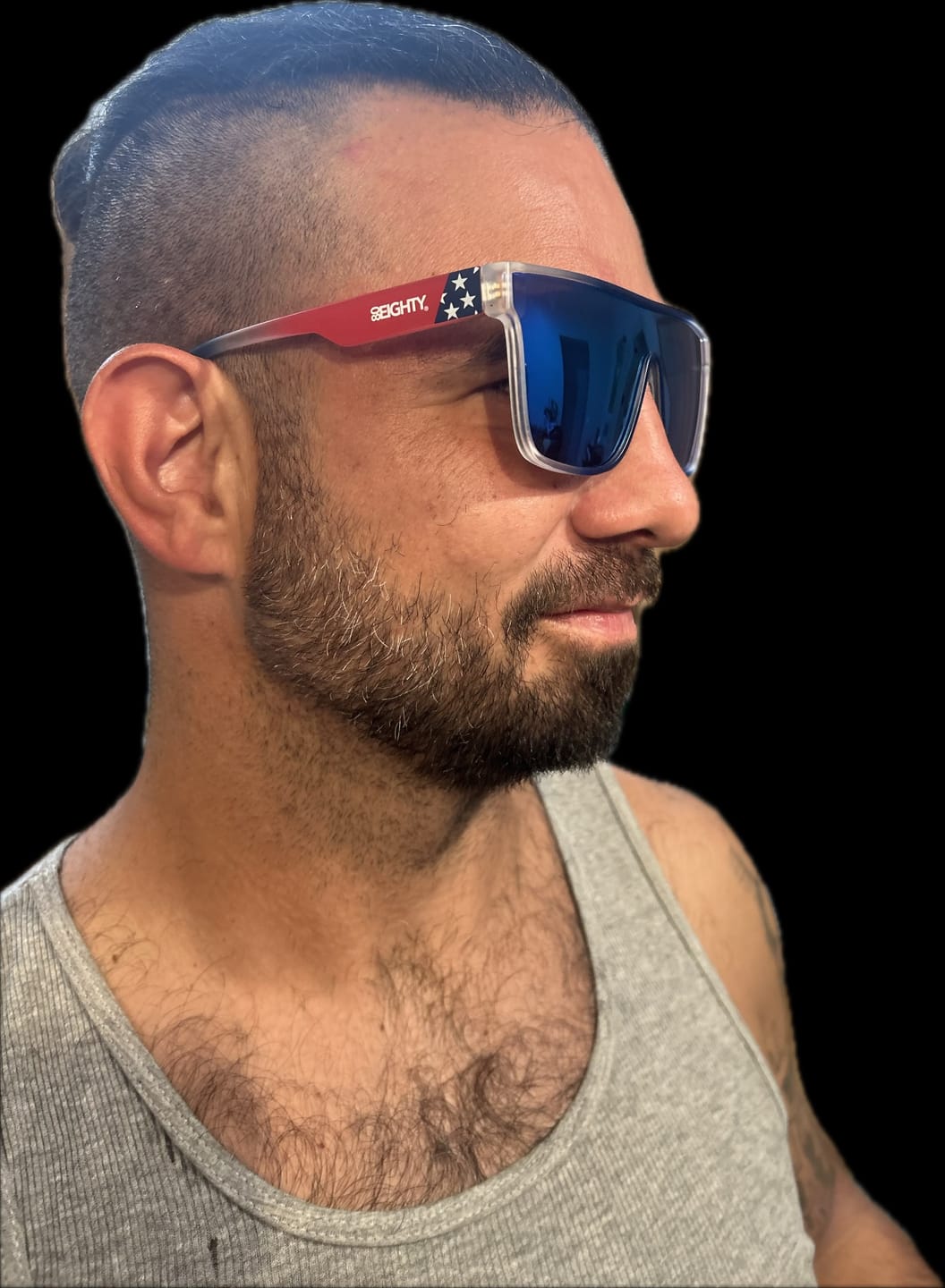 Customer photo review of 80Eighty® Polarized Murica Sunglasses