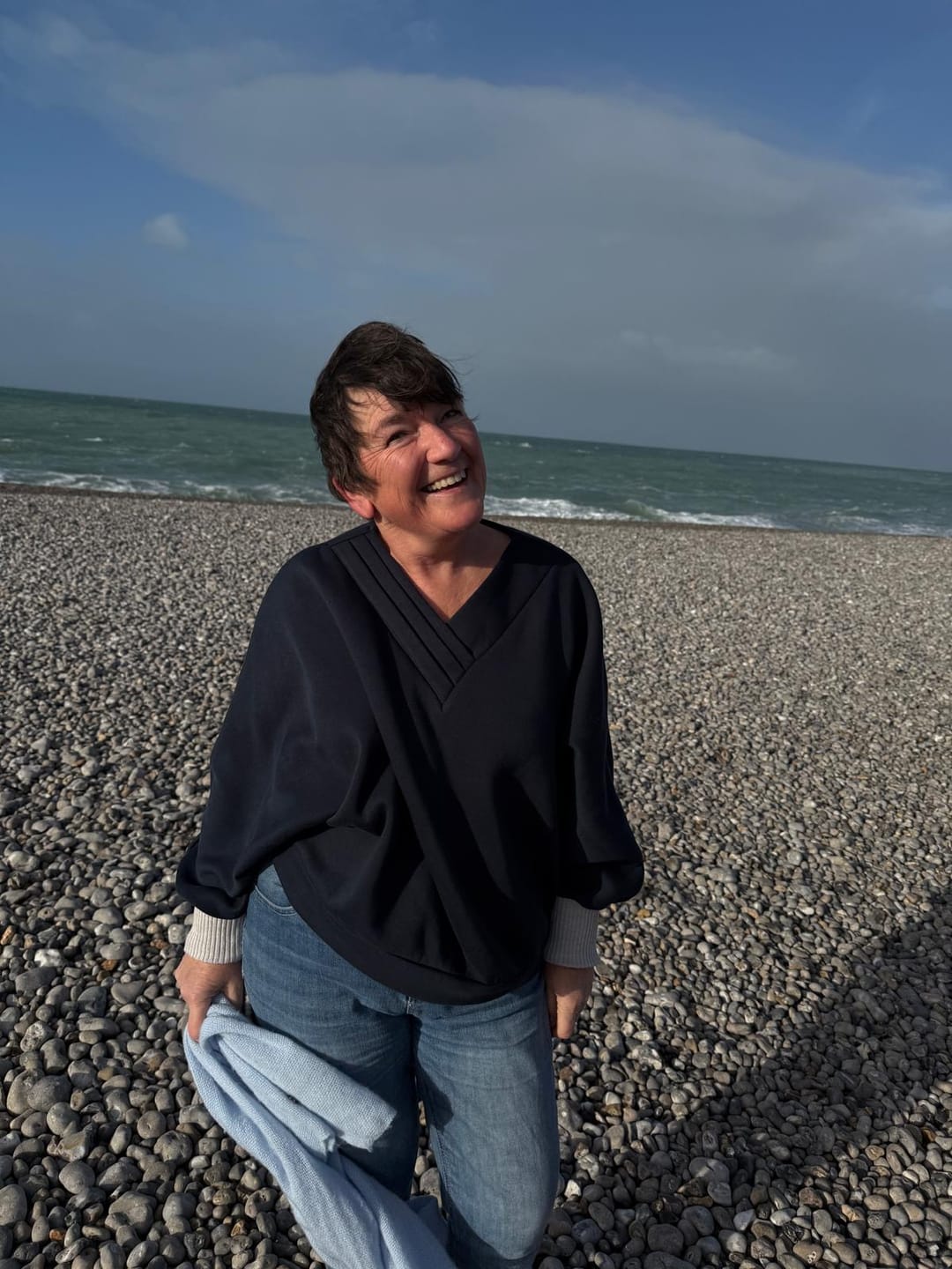 Customer photo review of Sweat Ferdinand - bleu marine - version courte