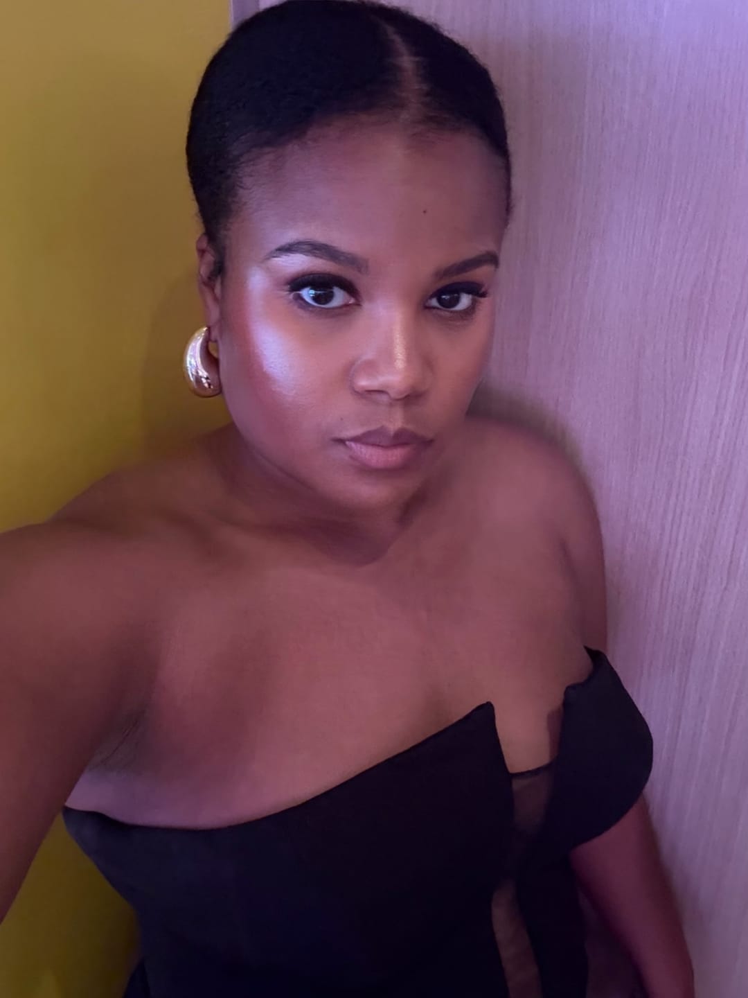 Customer photo review of Rhoni® Statement Water Drop Earrings SALE