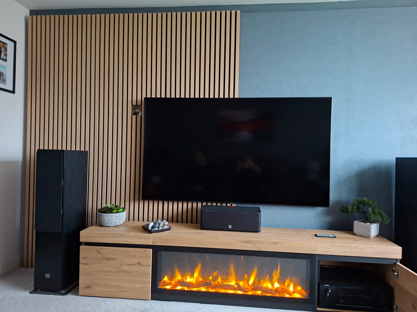 Customer photo review of Wooden Wall Panel | Natural Oak | Premium 3-sided Wood Veneer