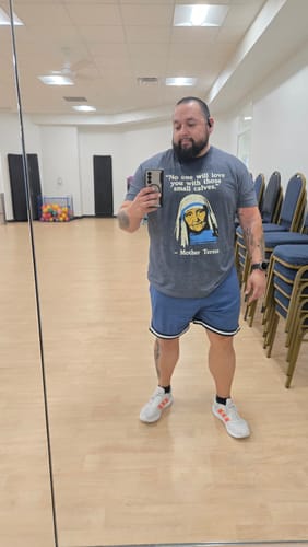 Customer photo review of Mother Teresa Quote T-Shirt