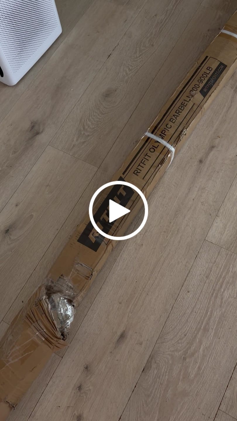 Customer video review of RitFit 7FT Olympic Barbell Bar 2'' Weight Lifting Bar
