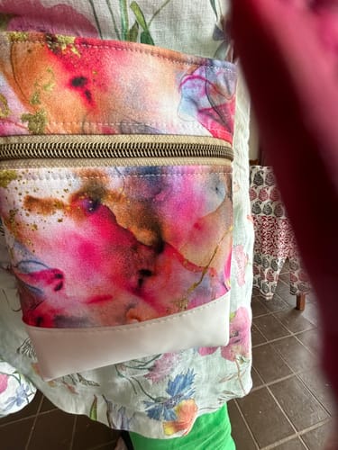 Customer photo review of Wanderlust Phone Bag Pattern
