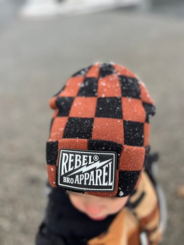 Customer photo review of Beanie in Smoke + Spice (PREORDER)