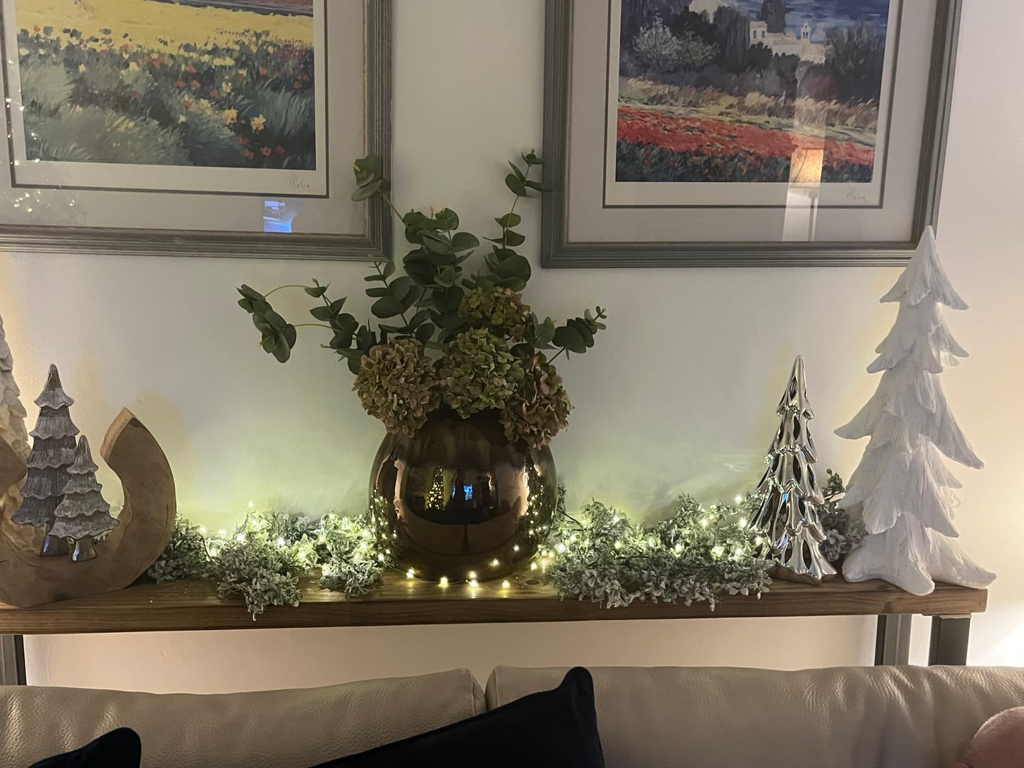 Customer photo review of Rustic Console Table  | 20cm Depth