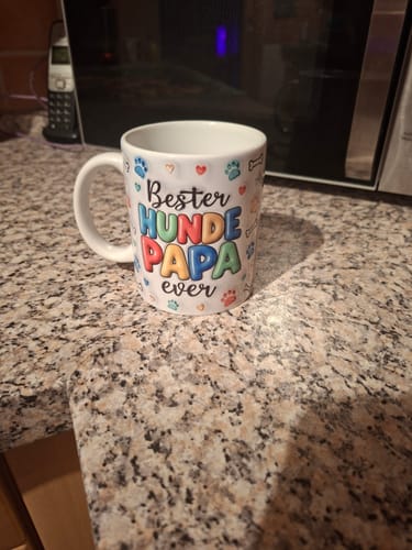 Customer photo review of Bester Hunde Papa (3D Optik) - Individuelle Tasse