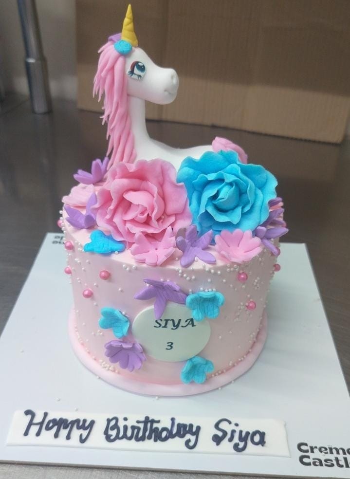Customer photo review of Unicorn Lush Hair Cake