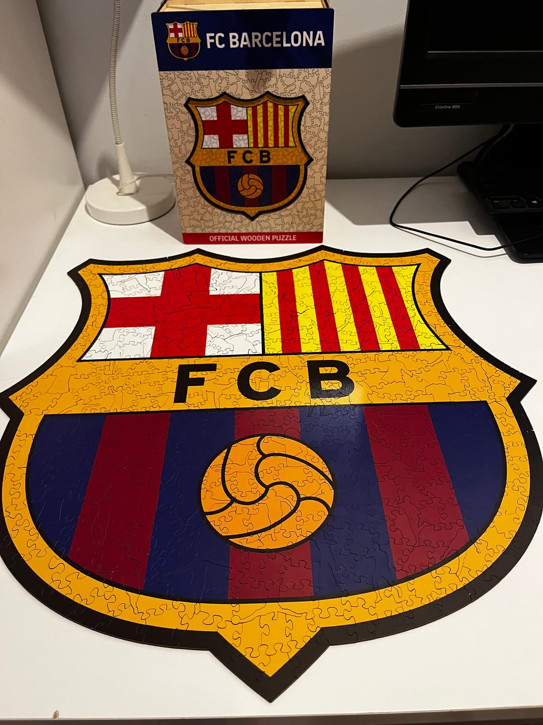 Customer photo review of FC Barcelona® Logo - Wooden Puzzle