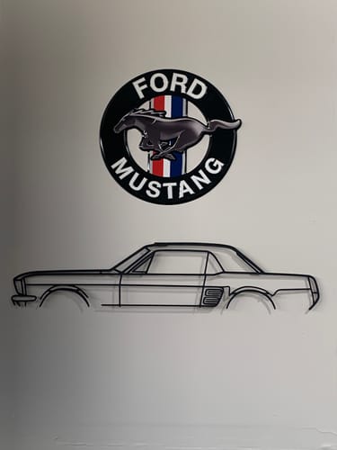 Customer photo review of 1967 Mustang Coupe Classic Metal Silhouette
