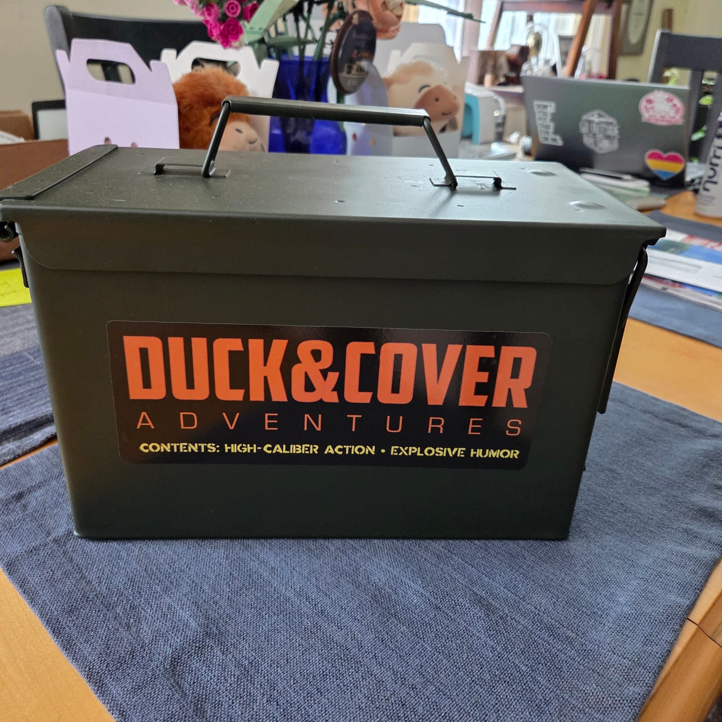 Customer photo review of Duck & Cover Ammo Can