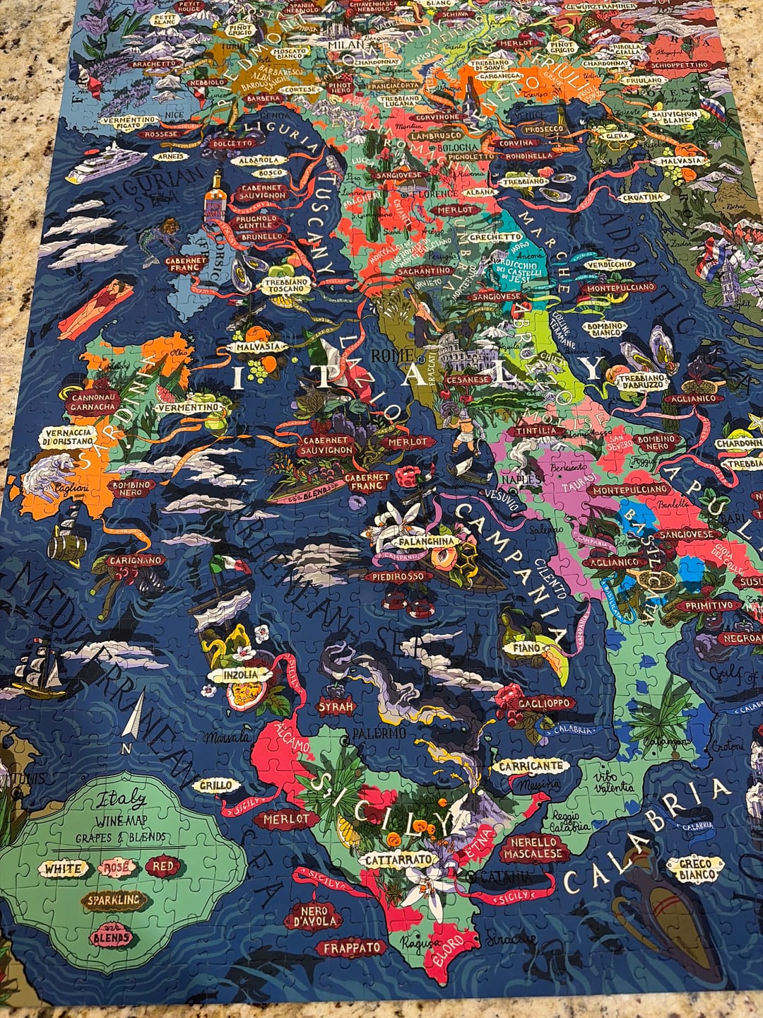 Customer photo review of Italy Wine Puzzle