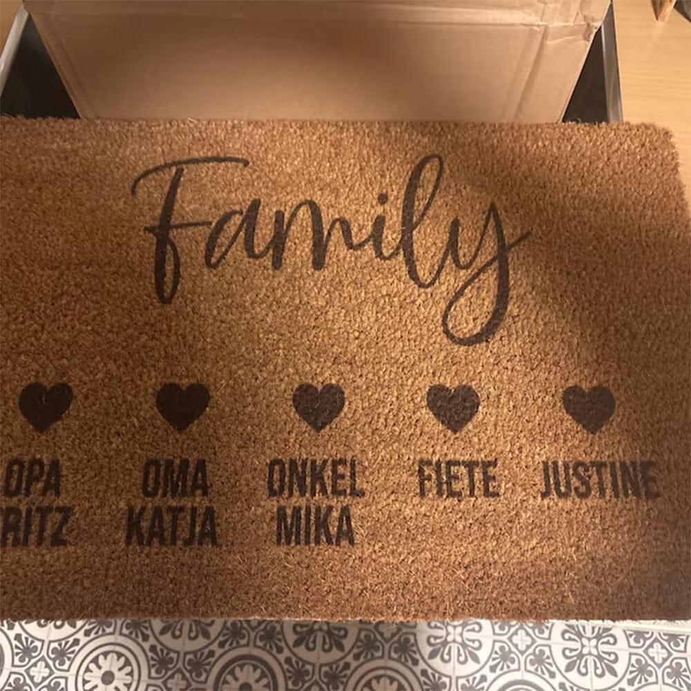 Customer photo review of Fußmatte aus Kokos personalisierbar – Individuelle Türmatte mit eigenem Motiv & Logo