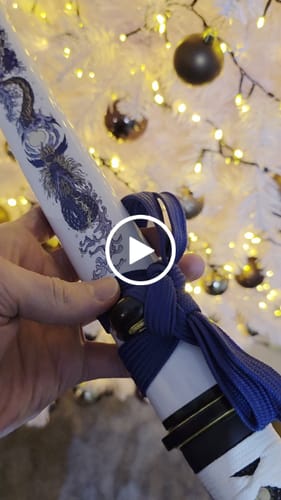 Customer video review of Water Dragon Tanto - White