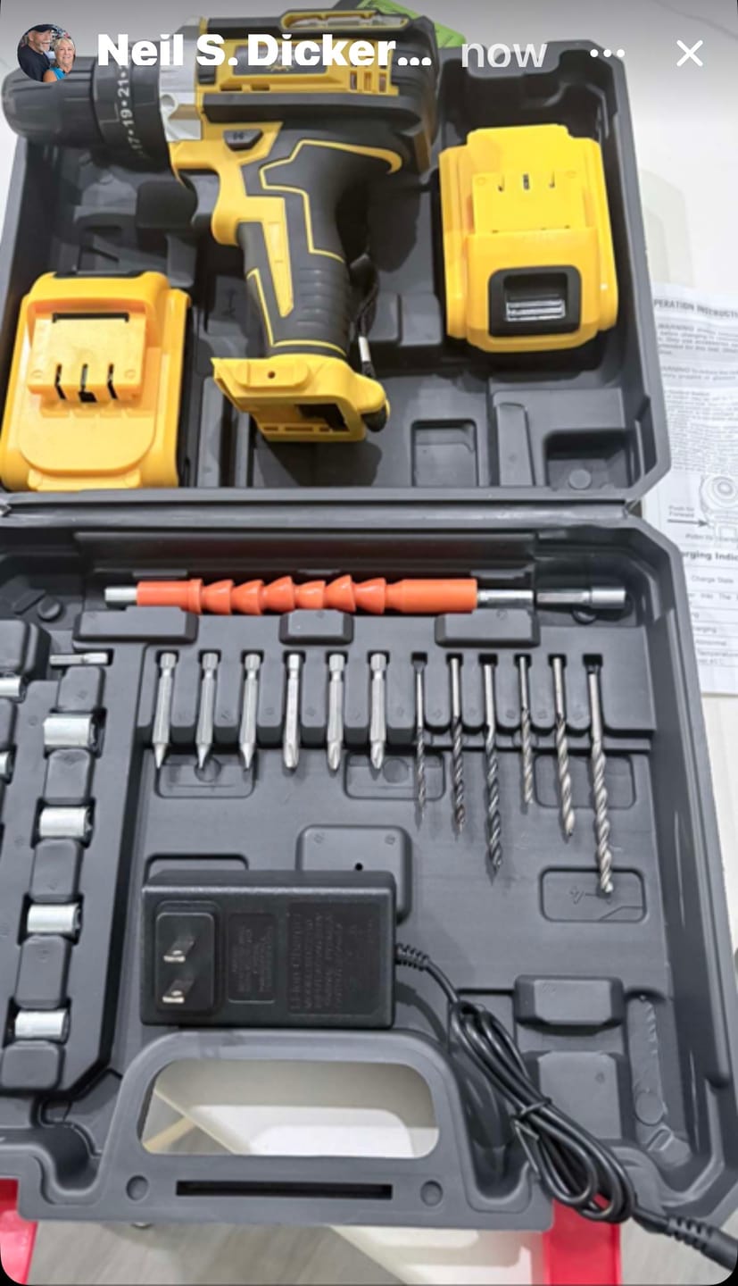 Customer photo review of ONEVAN Brushless Cordless Impact Drill Set With 34 Accessories | For Makita 18V Battery