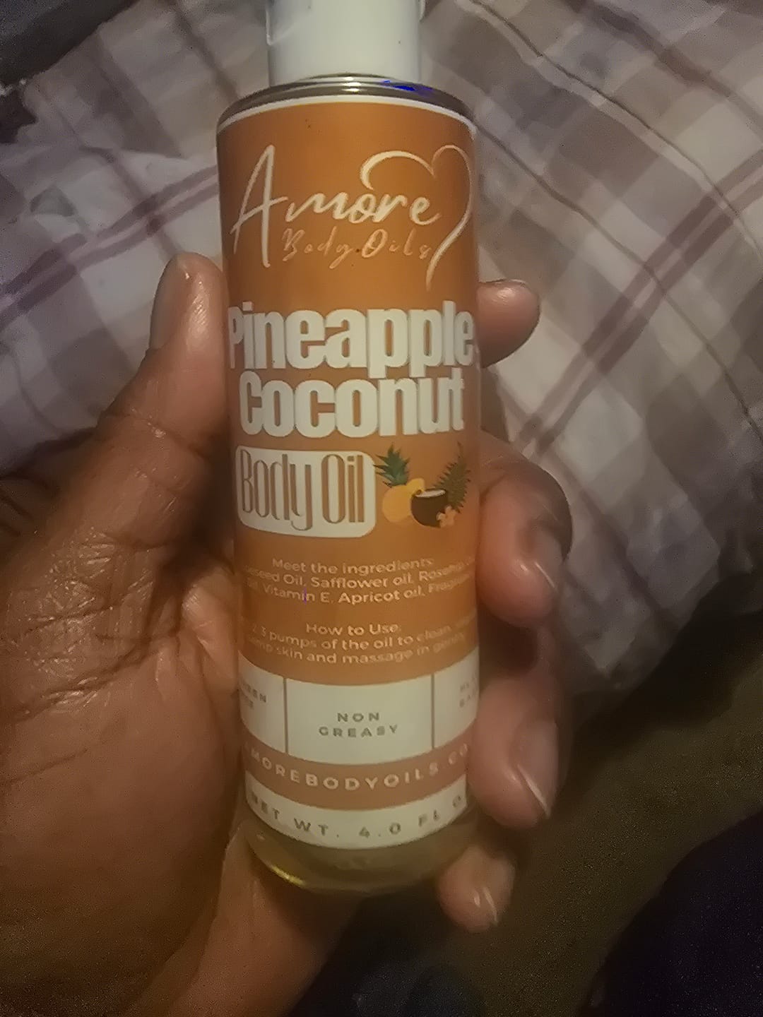 Customer photo review of Pineapple Coconut - Body Oil