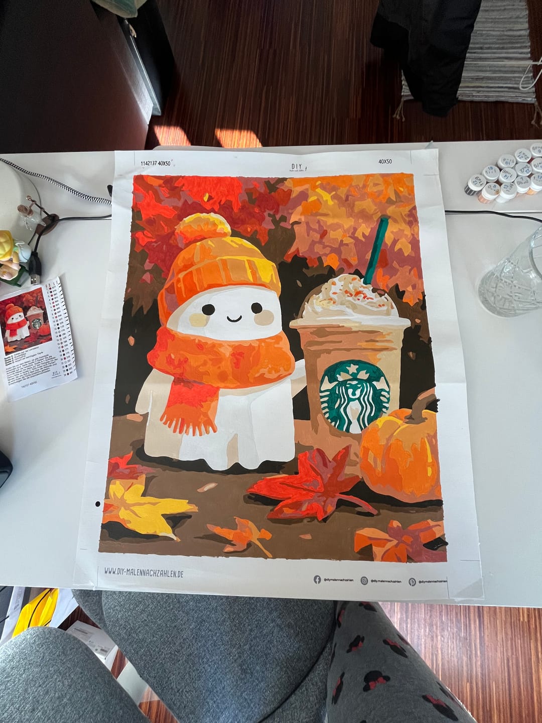 Customer photo review of Malen nach Zahlen - Pumpkin Spice-Geist