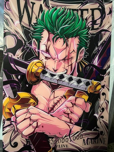 Customer photo review of Wanted Pirate Hunter Plexi Glass Wall Art