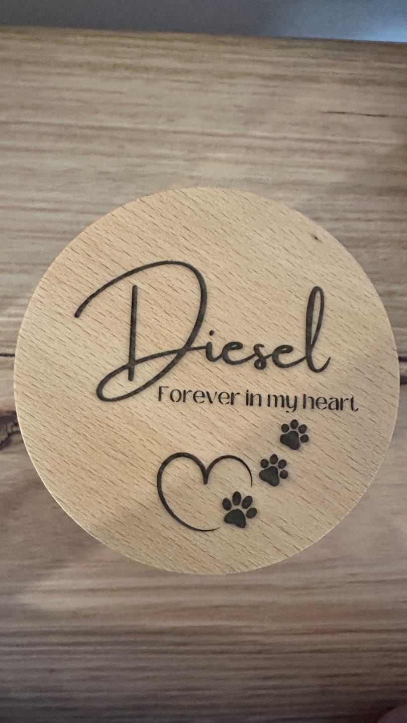 Customer photo review of German Shepherd Side Portrait Xlarge Candle