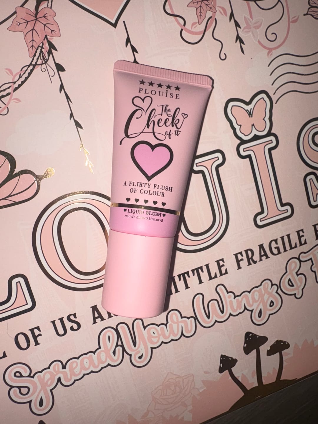 Customer photo review of P.Louise The Cheek Of It Shimmer Liquid Blush