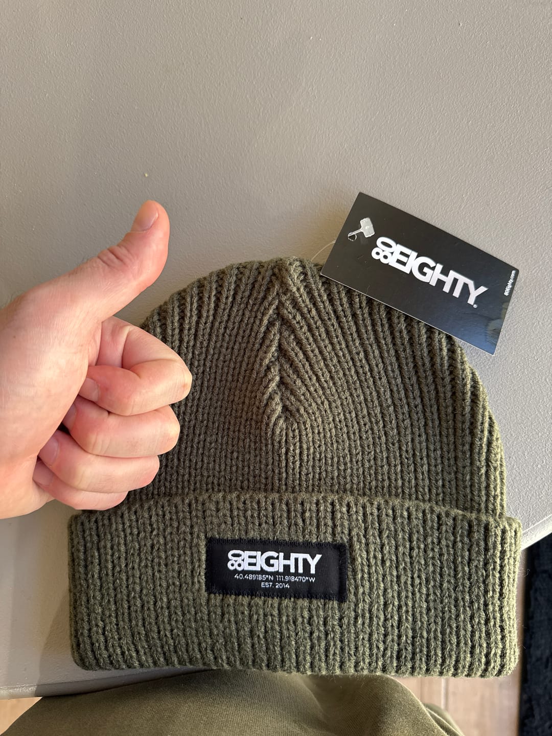 Customer photo review of 80eighty® HQ Jade Beanie