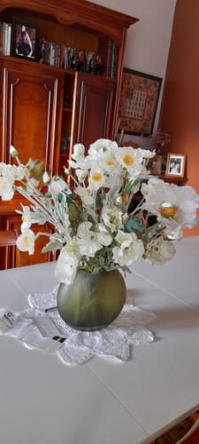 Customer photo review of Fleurs de Marguerite - Pêche (10 tiges)