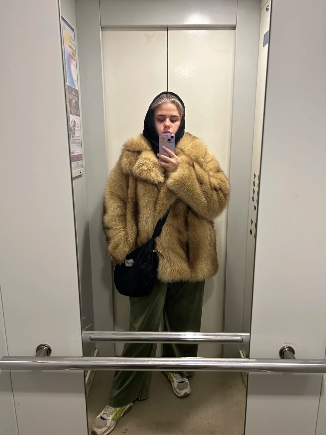 Customer photo review of Fiona Faux Fur Coat