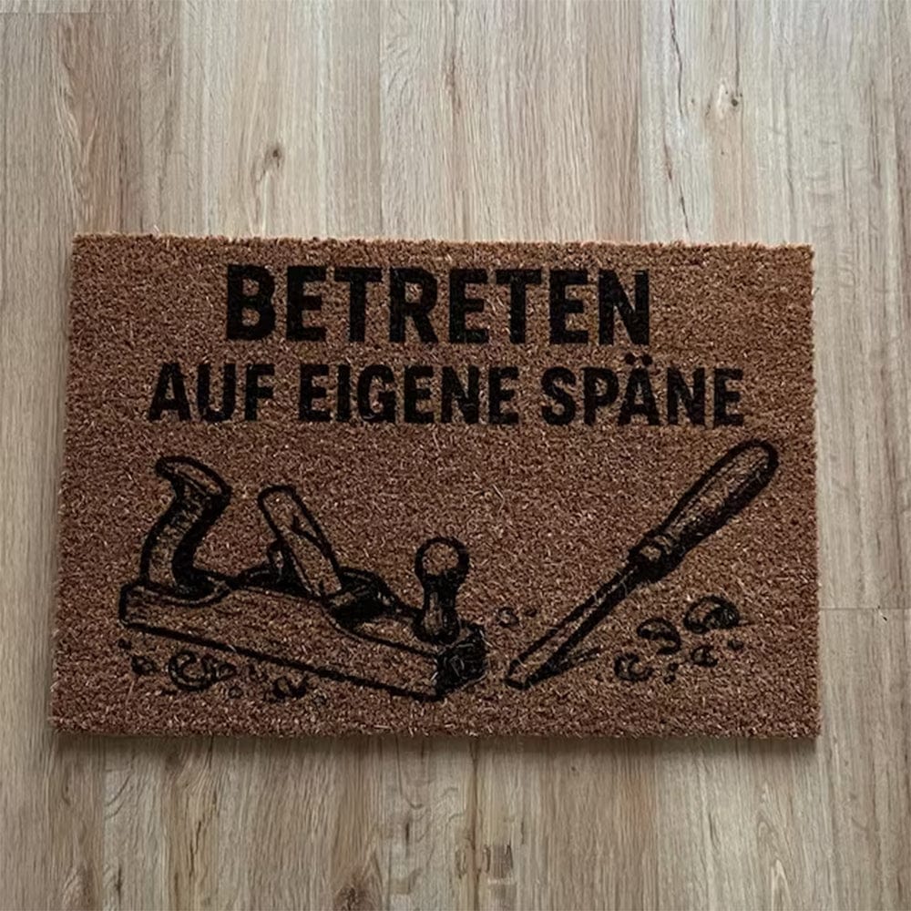 Customer photo review of Fußmatte aus Kokos personalisierbar – Individuelle Türmatte mit eigenem Motiv & Logo