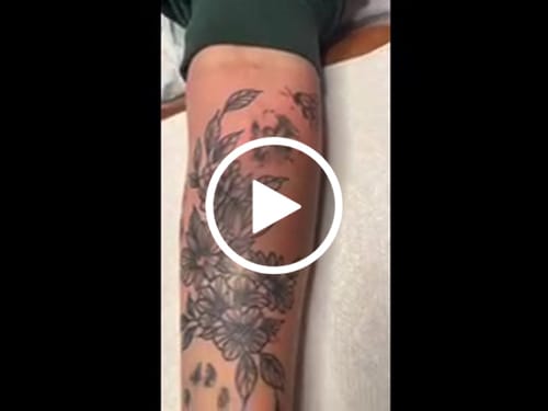 Customer video review of Painless Tattoo Numbing Cream