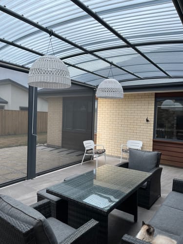 Customer photo review of Big Tahoe Cane Pendant Light Shade SALE - ASK US FOR A DELIVERY QUOTE