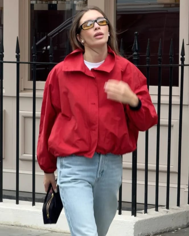 Customer photo review of Clara High-Neck Jacket