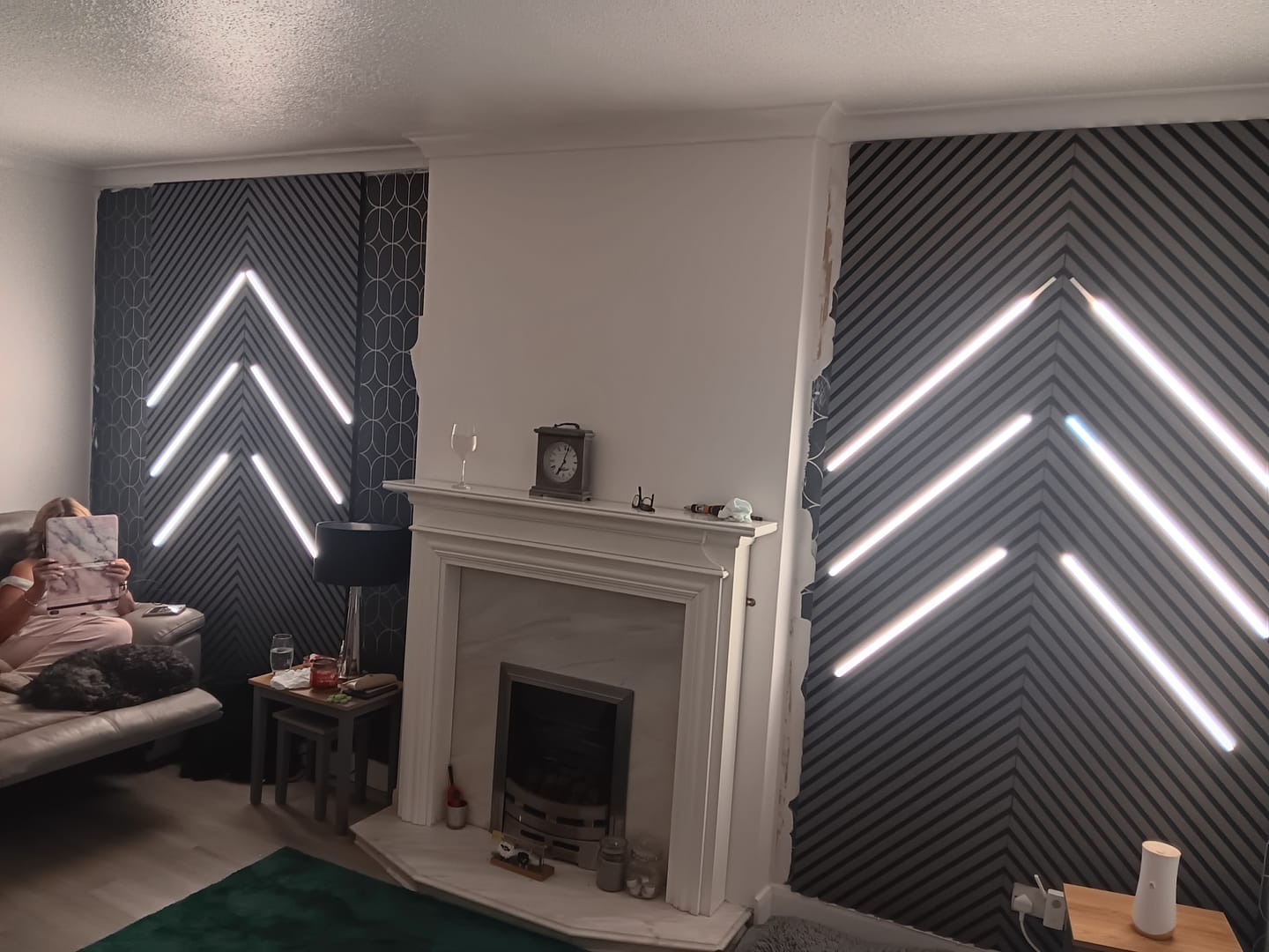 Customer photo review of Wall Panel LED Lighting Strip Kit