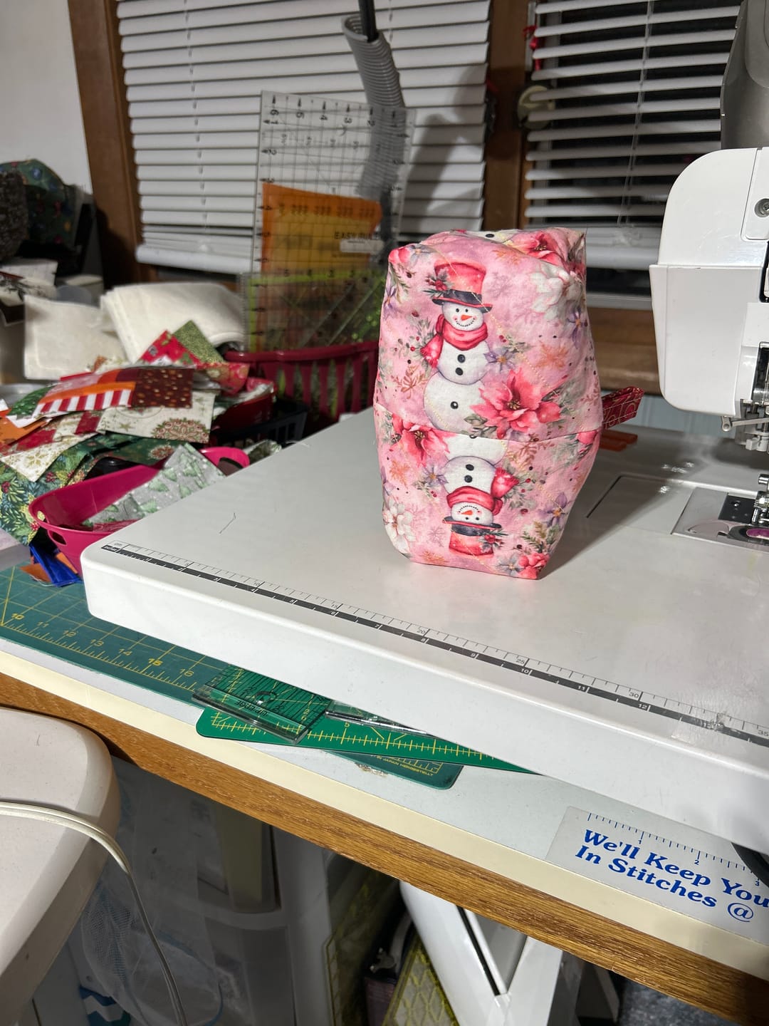 Customer photo review of Jolly Snowmen Pattern #5 Fabric