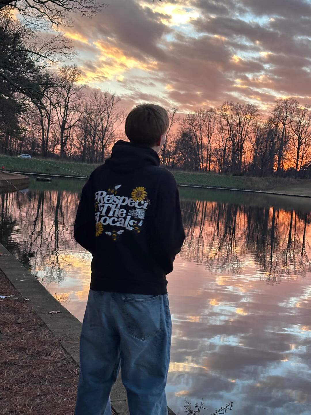 Customer photo review of Respect Your Local Bees Hoodie