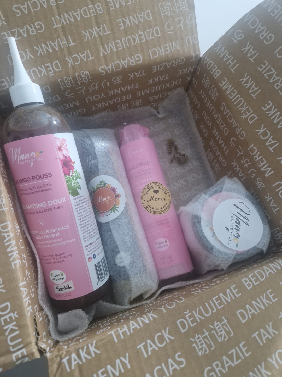 Customer photo review of Lait hydratant et nourrissant - POUSS