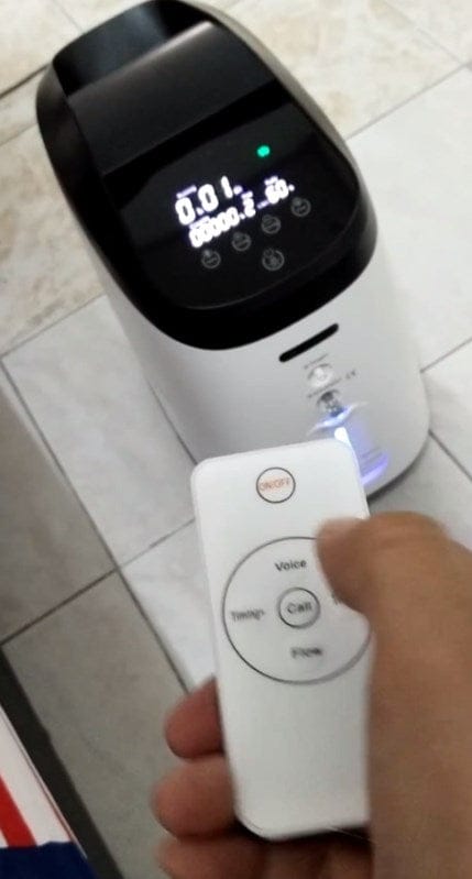 Customer photo review of VARON 1-8L/min Home Oxygen Concentrator VH-2 PRO