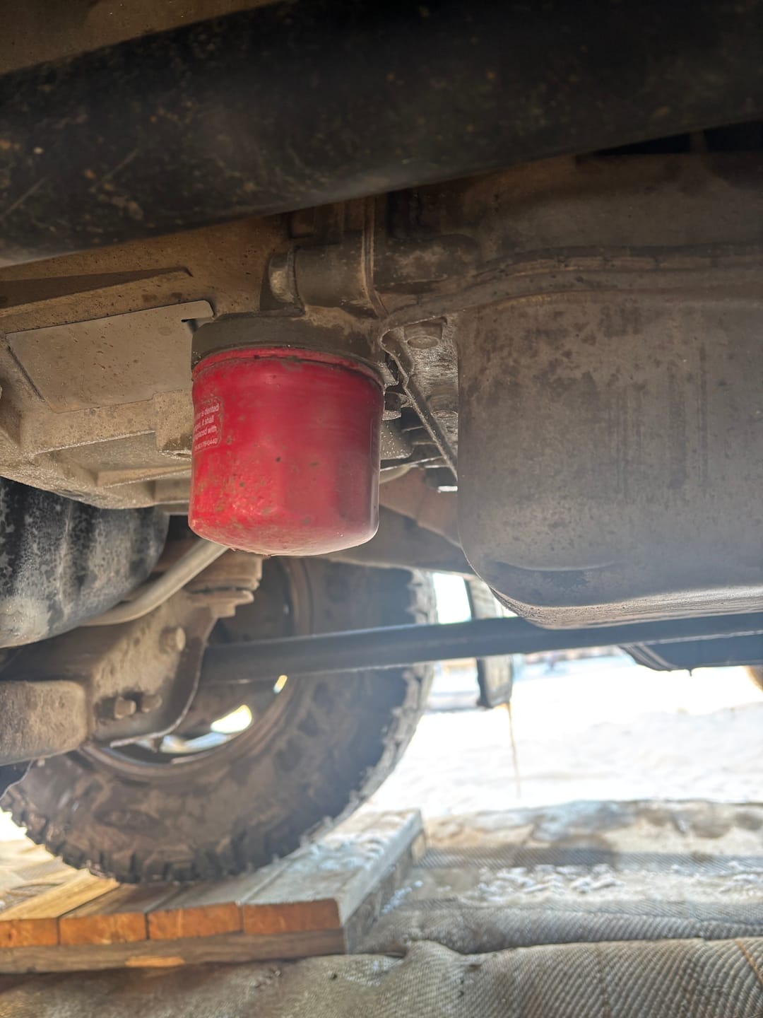 Customer photo review of 2001-2019 Duramax H.E. Spin-On Transmission Filter (128059150)