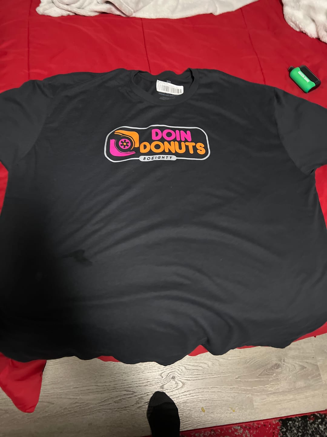 Customer photo review of 80Eighty® Doing Donuts Shirt
