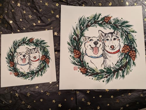 Customer photo review of 8x8 Giclee Fine Art Prints