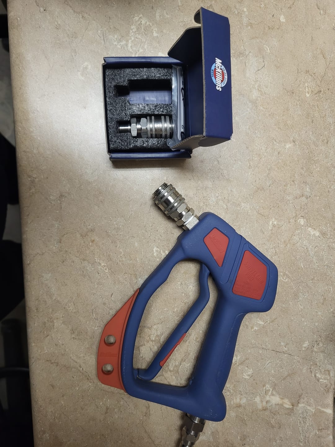 Customer photo review of Automatic 1/4” NPT Stainless Quick Connect Coupler (2 pack)