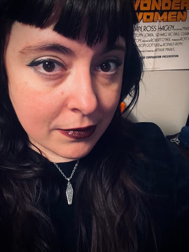 Customer photo review of Coffin (+ skeleton) Necklace