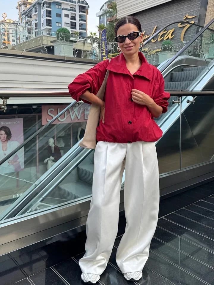 Customer photo review of Clara High-Neck Jacket