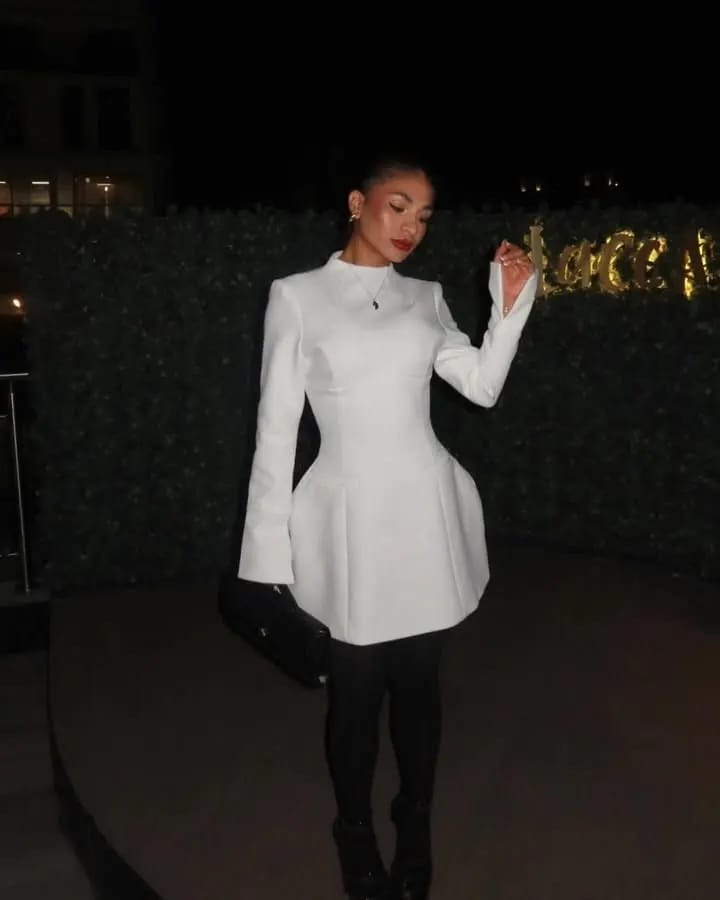 Customer photo review of Eliza Mini Dress