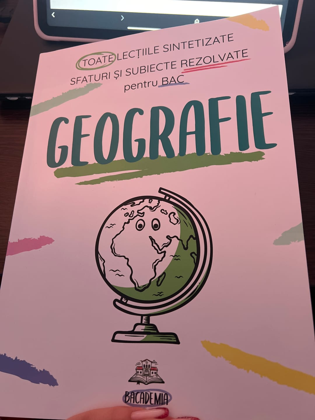 Customer photo review of Carte Geografie Bacalaureat Bacademia