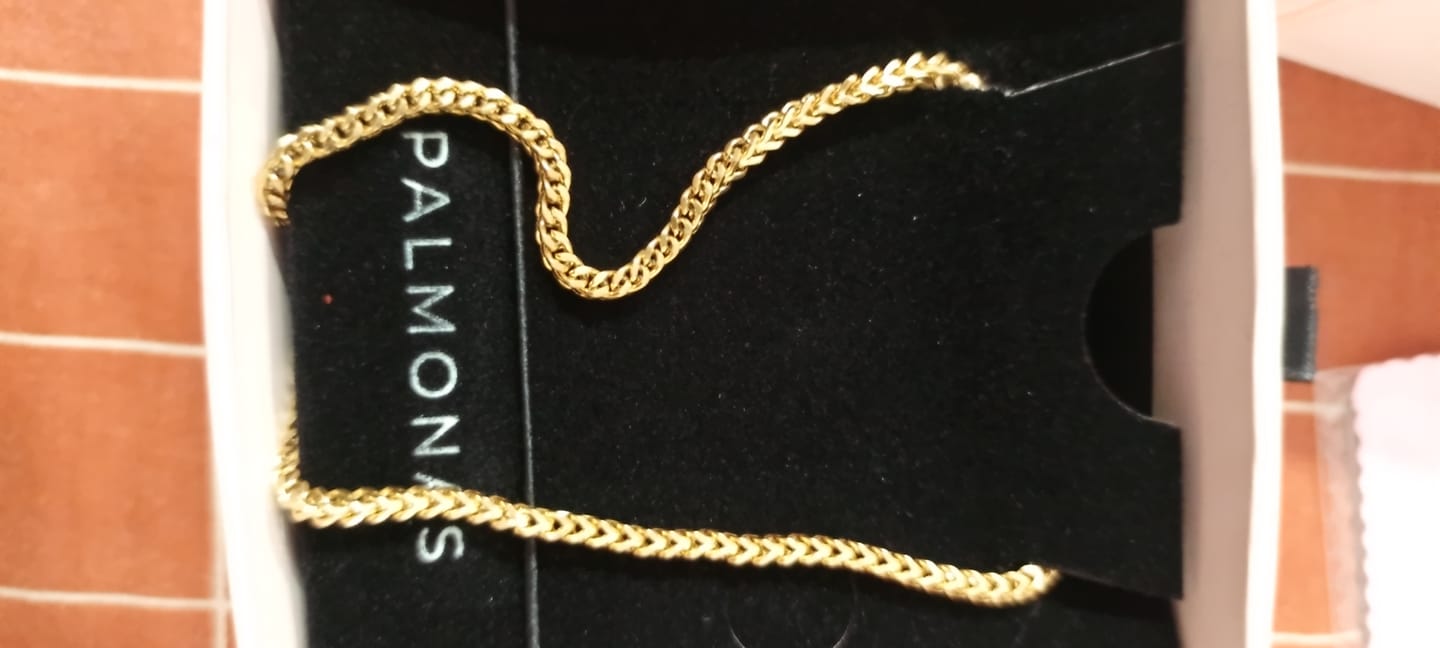 Customer photo review of Rounded Link Statement Chain for Men