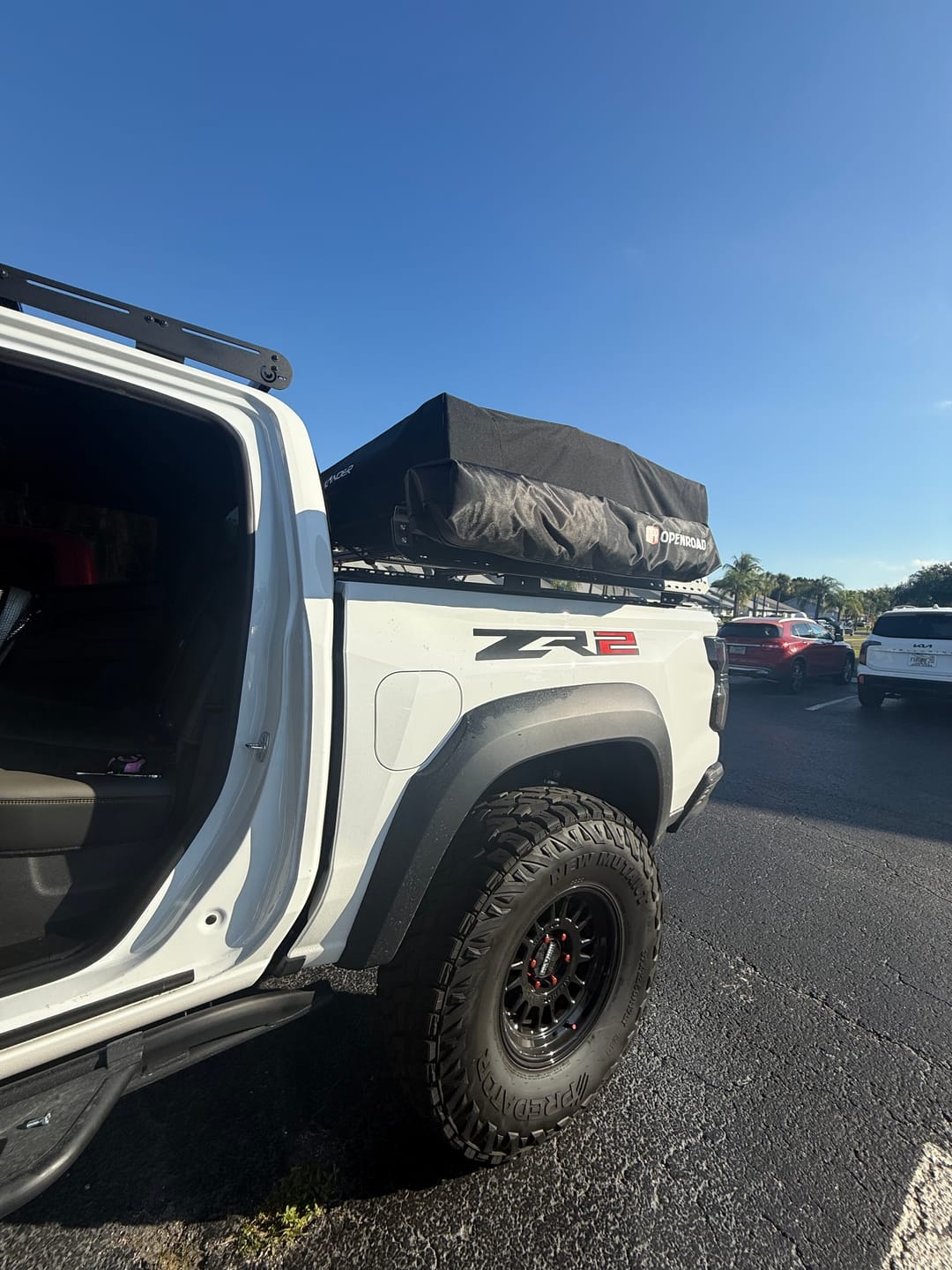 Customer photo review of OPENROAD Quick-Open Overland Shower/Privacy Awning V2