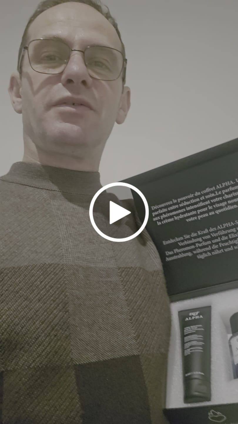 Customer video review of Coffret Aux Phéromones Homme