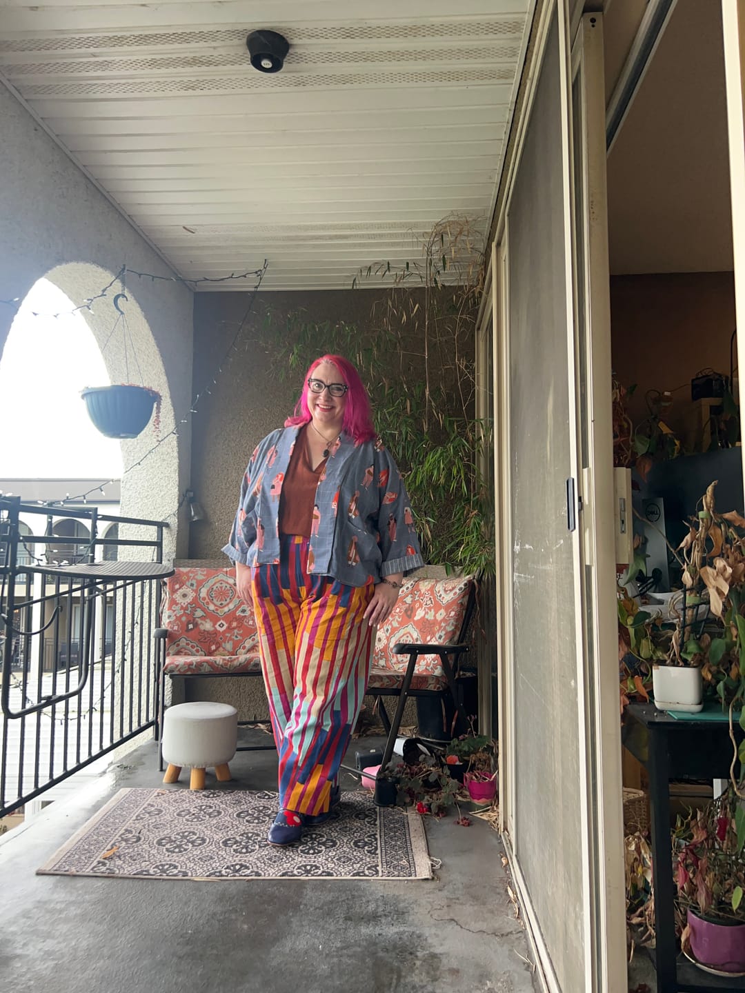 Customer photo review of BILLIE PANTS | SPRINT PRINT